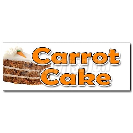 Signmission CARROT CAKE DECAL sticker carrots sweet cake cream cheese raisins icing, D-36 Carrot Cake D-36 Carrot Cake